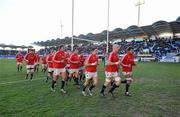 20 December 2009; The Munster team leave the pitch after their pre-match warm-up. Heineken Cup, Pool 1 Round 4, Perpignan v Munster, Stade Aime Giral, Perpignan, France. Picture credit: Brendan Moran / SPORTSFILE