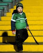 13 February 2016; Tom O'Mahoney, 4, Limerick, watches on as Limerick enter the field to warm up. Allianz Hurling League, Division 1B, Round 1, Limerick v Wexford. Gaelic Grounds, Limerick. Picture credit: Sam Barnes / SPORTSFILE