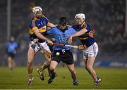 13 February 2016; David O'Callaghan, Dublin, in action against Brendan Maher, left, and Michael Cahill, Tipperary. Allianz Hurling League, Division 1A, Round 1, Tipperary v Dublin. Semple Stadium, Thurles, Co. Tipperary. Picture credit: Ray McManus / SPORTSFILE