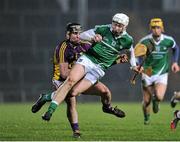 13 February 2016; Cian Lynch, Limerick, in action against Andrew Kenny, Wexford. Allianz Hurling League, Division 1B, Round 1, Limerick v Wexford. Gaelic Grounds, Limerick. Picture credit: Sam Barnes / SPORTSFILE