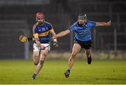 13 February 2016; Dylan Fitzelle, Tipperary, in action against Chris Crummy, Dublin. Allianz Hurling League, Division 1A, Round 1, Tipperary v Dublin. Semple Stadium, Thurles, Co. Tipperary. Picture credit: Ray McManus / SPORTSFILE