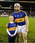 13 February 2016; The Tipperary captain Brendan Maher with the Mascot for the evening Kate Hyland, from Cahir. Allianz Hurling League, Division 1A, Round 1, Tipperary v Dublin. Semple Stadium, Thurles, Co. Tipperary. Picture credit: Ray McManus / SPORTSFILE