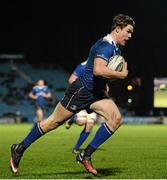 12 February 2016; Garry Ringrose, Leinster, runs in to score his team's seventh try. Guinness PRO12, Round 14, Leinster v Zebre, RDS Arena, Ballsbridge, Dublin. Picture credit: Cody Glenn / SPORTSFILE