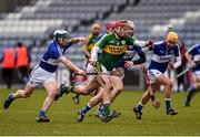 14 February 2016; Tommy Casey, Kerry, in action against Brendan Reddin, Laois. Allianz Hurling League, Division 1B, Round 1, Laois v Kerry. O'Moore Park, Portlaoise, Co. Laois. Photo by Sportsfile