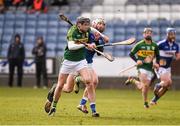 14 February 2016; Colum Harty, Kerry, in action against Leigh Bergin, Laois. Allianz Hurling League, Division 1B, Round 1, Laois v Kerry. O'Moore Park, Portlaoise, Co. Laois. Photo by Sportsfile