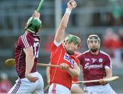 14 February 2016; Aidan Walsh, Cork, in action against Niall Burke, Galway. Allianz Hurling League, Division 1A, Round 1, Galway v Cork. Pearse Stadium, Galway. Picture credit: David Maher / SPORTSFILE
