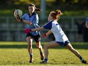 14 February 2016; Sinead Aherne, Dublin, in action against Niamh Collins, Monaghan.  Lidl Ladies Football National League, Division 1,  Monaghan v Dublin. Emyvale, Co. Monaghan. Picture credit: Oliver McVeigh / SPORTSFILE