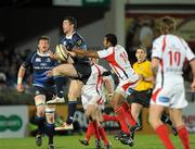 26 December 2009; Rob Kearney, Leinster, is tackled by Timoci Nagusa, Ulster. Celtic League, Leinster v Ulster, RDS, Dublin. Picture credit: David Maher / SPORTSFILE