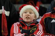 26 December 2009; A Munster supporter cheers on his team. Celtic League, Munster v Connacht, Thomond Park, Limerick. Picture credit: Ray McManus / SPORTSFILE