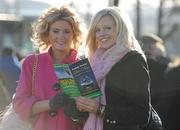 27 December 2009; Jane Field and Samantha Forrest from Templeogue, Dublin, at the Leopardstown Christmas Racing Festival 2009, Leopardstown Racecourse, Dublin. Picture credit: Matt Browne / SPORTSFILE
