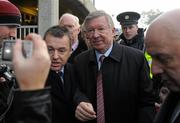 28 December 2009; The Manchester United manager Sir Alex Ferguson makes his way through the crowd. Leopardstown Christmas Racing Festival 2009, Leopardstown Racecourse, Dublin. Photo by Sportsfile