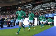 13 February 2016; Ireland's Rob Kearney runs out ahead of the game. RBS Six Nations Rugby Championship, France v Ireland. Stade de France, Saint Denis, Paris, France. Picture credit: Ramsey Cardy / SPORTSFILE
