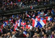 13 February 2016; France supporters at the game. RBS Six Nations Rugby Championship, France v Ireland. Stade de France, Saint Denis, Paris, France. Picture credit: Ramsey Cardy / SPORTSFILE
