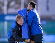 15 February 2016; Leinster's James Tracy and Ben Te'o during squad training. Leinster Rugby Squad Training. Donnybrook Stadium, Donnybrook, Dublin. Picture credit: Matt Browne / SPORTSFILE