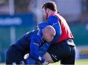 15 February 2016; Leinster's Richardt Strauss and Cian Healy during squad training. Leinster Rugby Squad Training. Donnybrook Stadium, Donnybrook, Dublin. Picture credit: Matt Browne / SPORTSFILE