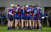 16 February 2016; The Mary Immaculate College team gather together in a huddle before the game. Independent.ie HE GAA Fitzgibbon Cup Quarter-Final, Mary Immaculate College Limerick v Galway Mayo Institute of Technology. MICL Grounds, Limerick. Picture credit: Diarmuid Greene / SPORTSFILE