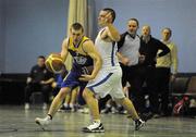 9 January 2010; Scott Kinnevane, UL Eagles, goes past Ger Noonan, Neptune. Nivea for Men Superleague Southern Conference, UL Eagles v Neptune, UL Arena, Limerick. Picture credit: Diarmuid Greene / SPORTSFILE