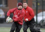12 January 2010; Ulster's Paddy Wallace in action during squad training ahead of their Heineken Cup game against Edinburgh on Friday night. Ashfield Boys School, Belfast, Co. Antrim. Picture credit: Oliver McVeigh / SPORTSFILE