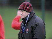 12 January 2010; Ulster head coach Brian McLaughlin during squad training ahead of their Heineken Cup game against Edinburgh on Friday night. Ashfield Boys School, Belfast, Co. Antrim. Picture credit: Oliver McVeigh / SPORTSFILE