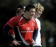 5 October 2009; Ulster's Dean Fitzpatrick during squad training ahead of their Heineken Cup game against Bath. Newforge Country Club, Belfast, Co. Antrim. Picture credit: Oliver McVeigh / SPORTSFILE