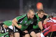 18 December 2009; Connacht prop Robbie Morris and hooker Sean Cronin in action during the game. European Challenge Cup, Pool 2, Round 4, Connacht v Worcester Warriors, Sportsground, Galway. Picture Credit: Matt Browne / SPORTSFILE