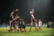 15 January 2010; Ryan Caldwell, Ulster Rugby, wins possession in the line-out. Heineken Cup Pool 4 Round 5, Ulster Rugby v Edinburgh, Ravenhill Park, Belfast, Antrim. Picture credit: Stephen McCarthy / SPORTSFILE