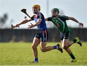 17 February 2016; Shane Ryan, Waterford Institute of Technology, in action against Michael O'Malley, Limerick Institute of Technology. Independent.ie HE GAA Fitzgibbon Cup, Quarter-Final, Limerick Institute of Technology v Waterford Institute of Technology, LIT Grounds, Limerick. Picture credit: Matt Browne / SPORTSFILE