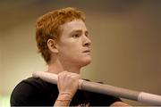 17 February 2016; Shawn Barber of Canada prepares for the men's pole vault event at the AIT International Athletics Grand Prix. Athlone Institute of Technology International Arena, Athlone, Co. Westmeath. Picture credit: Stephen McCarthy / SPORTSFILE
