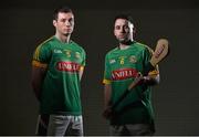 19 February 2016; Meath hurlers James Toher and David Donoghue pictured at the Uniflu Announcement of the sponsership of Meath Hurling Teams. Uniflu announces its official sponsorship of Meath Hurling teams. Uniflu today launched its sponsorship of the Meath hurling teams for 2016. The New Meath Jerseys for the 2016 season will feature the Uniflu logo. Croke Park, Dublin. Picture credit: Matt Browne / SPORTSFILE
