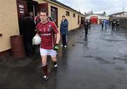 17 January 2010; Declan Meehan, Galway, leads out his players for their match against  Sligo. Connacht FBD League, Section B, Round 1, Galway v Sligo, Tuam Stadium, Tuam, Co. Galway. Picture credit: Ray Ryan / SPORTSFILE