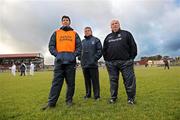 17 January 2010; Galway manager Joe Kernan, right, with selectors Tom Naughton and Sean O Domhnaill, left. Connacht FBD League, Section B, Round 1, Galway v Sligo, Tuam Stadium, Tuam, Co. Galway. Picture credit: Ray Ryan / SPORTSFILE