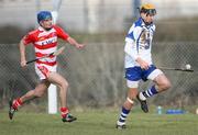 17 January 2010; Maurice Shanahan, Waterford, in action against Leigh Desmond, CIT. Waterford Crystal Cup, Waterford v CIT. Park Kilmacthomas, Kilmacthomas, Co. Waterford. Picture credit: Ken Sutton / SPORTSFILE