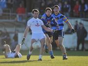 17 January 2010; Robert Kelly, Kildare, in action against Niall Corkery and Rory O'Carroll, UCD. O'Byrne Cup, First Round, Kildare v UCD, St. Conleth's Park, Newbridge, Co. Kildare. Picture credit: Barry Cregg / SPORTSFILE