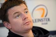 19 January 2010; Leinster's Brian O'Driscoll during a squad press conference ahead of their Heineken Cup match against London Irish on Saturday. David Lloyd Riverview, Clonskeagh, Dublin. Picture credit: Brendan Moran / SPORTSFILE