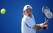 20 January 2010; Louk Sorensen, Ireland, in action against John Isner, USA. Australian Open, Men's Singles, 2nd Round, Melbourne Park, Melboune, Australia. Picture credit: Paul Miller / SPORTSFILE