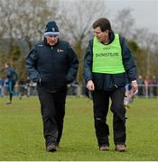 19 February 2016; Joint managers Martin McHugh, left, and Barney McAleenan, University of Ulster Jordanstown. Independent.ie HE GAA Sigerson Cup, Semi-Final, University of Ulster Jordanstown v Dublin City University UUJ, Jordanstown, Co. Antrim. Picture credit: Oliver McVeigh / SPORTSFILE