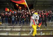 20 February 2016; Ardscoil Ris supporters and their mascot before the game. Dr. Harty Cup Final, Ardscoil Ris v Our Ladys Templemore, McDonagh Park, Nenagh, Co. Tipperary. Picture credit: Sam Barnes / SPORTSFILE