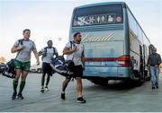 20 February 2016; Connacht players arrives at the Stadio Sergio Lanfranchi ahead of the game. Guinness PRO12, Round 15, Zebre v Connacht. Stadio Sergio Lanfranchi, Parma, Italy. Picture credit: credit: Max Pratelli / SPORTSFILE