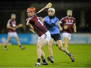 20 February 2016; Joe Cannning, Galway, in action against Darragh O'Connell, Dublin. Allianz Hurling League, Division 1A, Round 2, Dublin v Galway. Parnell Park, Dublin. Picture credit: Piaras Ó Mídheach / SPORTSFILE