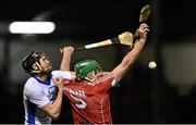 20 February 2016; Aidan Walsh, Cork, contests a dropping ball with Barry Coughlan, Waterford. Allianz Hurling League, Division 1A, Round 2, Cork v Waterford, Páirc Ui Rinn, Cork. Picture credit: Brendan Moran / SPORTSFILE