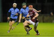 20 February 2016; Conor Whelan, Galway, gets past Johnny McCaffrey and Darragh O'Connell, behind, Dublin Allianz Hurling League, Division 1A, Round 2, Dublin v Galway. Parnell Park, Dublin. Picture credit: Piaras Ó Mídheach / SPORTSFILE