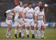 20 February 2016; Mike Ross and his Leinster team-mates await a scrum. Guinness PRO12, Round 15, Cardiff v Leinster. BT Sport Cardiff Arms Park, Cardiff, Wales. Picture credit: Stephen McCarthy / SPORTSFILE