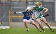 21 February 2016; Shane Nolan, Kerry, in action against Dan Morrissey, Limerick. Allianz Hurling League, Division 1B, Round 2, Kerry v Limerick, Fitzgerald Stadium, Killarney, Co. Kerry. Picture credit: Brendan Moran / SPORTSFILE