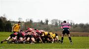 21 February 2016; A general view of a scrum during the first half. Bank of Ireland Provincial Towns Cup, 2nd Round, Wicklow RFC v Ashbourne RFC, Wicklow RFC, Wicklow Town, Co. Wicklow. Picture credit: Ramsey Cardy / SPORTSFILE