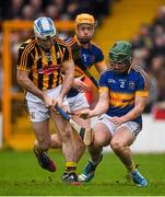 21 February 2016; Jonjo Farrell, Kilkenny, in action against Cathal Barrett, Tipperary. Allianz Hurling League, Division 1A, Round 2, Kilkenny v Tipperary, Nowlan Park, Kilkenny. Picture credit: Ray McManus / SPORTSFILE
