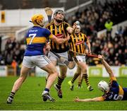 21 February 2016; Walter Walsh, Kilkenny, is tackled by Padraic Maher and Brendan Maher, Tipperary. Allianz Hurling League, Division 1A, Round 2, Kilkenny v Tipperary, Nowlan Park, Kilkenny. Picture credit: Dean Cullen / SPORTSFILE