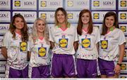 1 June 2016; Lidl National Football League Division 2 Team of the League 2016 Donegal players Niamh Hegarty, Treasa Doherty, Yvonne McMonagle, Deirdre Foley, and Ciara Hegarty at the Lidl Ladies Team of the Leagues Award Night. The Lidl Teams of the League were presented at Croke Park with 60 players recognised for their performances throughout the 2016 Lidl National Football League Campaign. The 4 teams were selected by opposition managers who selected the best players in their position with the players receiving the most votes being selected in their position. Croke Park, Dublin. Photo by Cody Glenn/Sportsfile