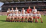 17 September 1995; The Tyrone panel before the Bank of Ireland All-Ireland Senior Football Championship Final match between Dublin and Tyrone at Croke Park in Dublin. Photo by Ray McManus / SPORTSFILE