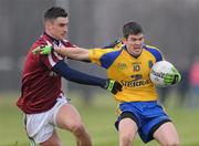 24 January 2010; Sean Purcell, Roscommon, in action against Kieran Conroy, NUIG. Connacht FBD League, Group A, Round 2, NUIG v Roscommon, Dangan GAA Grounds, Dangan, Co. Galway. Picture credit: Ray Ryan / SPORTSFILE