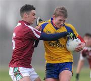 24 January 2010; Cathal McHugh, Roscommon, in action against Kieran Conroy, NUIG. Connacht FBD League, Group A, Round 2, NUIG v Roscommon, Dangan GAA Grounds, Dangan, Co. Galway. Picture credit: Ray Ryan / SPORTSFILE